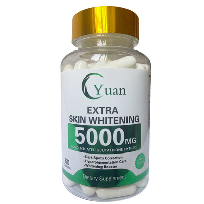 5000MG 3X এক্সট্রা হোয়াইটেনিং পার্ল পাউডার OEM Glutamax Glutathione Skin Whitening Pills