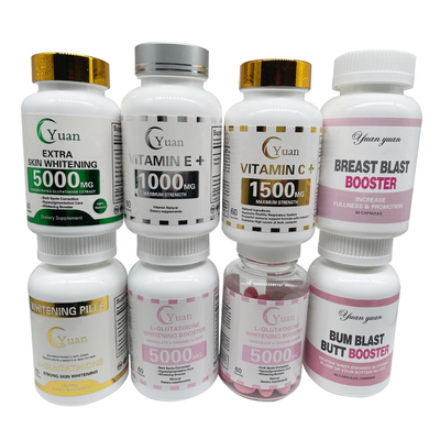 5000MG 3X এক্সট্রা হোয়াইটেনিং পার্ল পাউডার OEM Glutamax Glutathione Skin Whitening Pills