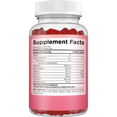 OEM Glutathione ক্যাপসুল কোলাজেন অ্যান্টি-এজিং L-Glutathione