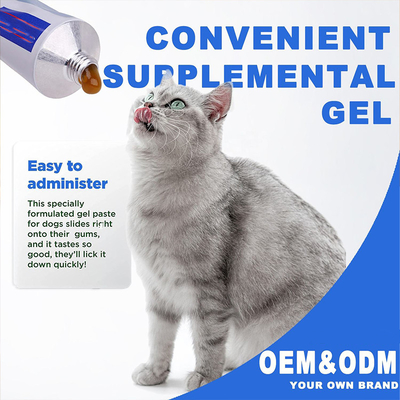 OEM এবং ODM কুকুর বিড়াল ভিটামিন খনিজ স্বাস্থ্যকর যত্ন সম্পূরক 120g পোষা পুষ্টি প্লাস জেল