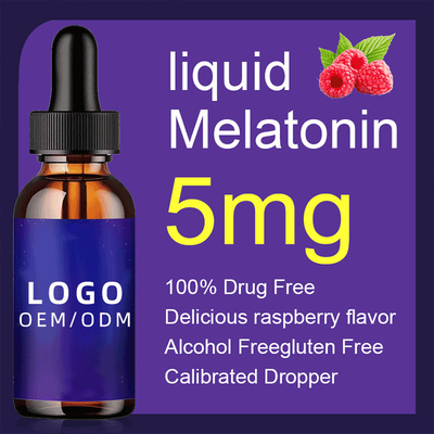 50ml 5Mg বায়োটিন কোলাজেন ড্রপ ই এম ন্যাচারাল মেলাটোনিন ড্রপ অ্যাডাল্ট নাইট স্লিপ এইড