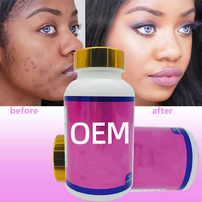 OEM গ্লুট্যাথিয়ন ত্বক সাদা করার পিল 60pcs/Soft Gel